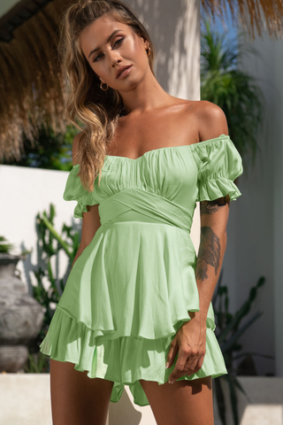 Boho Off Shoulder Romper