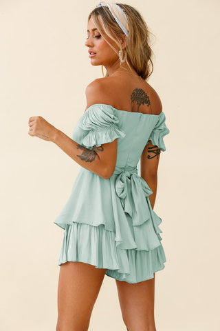 Boho Off Shoulder Romper