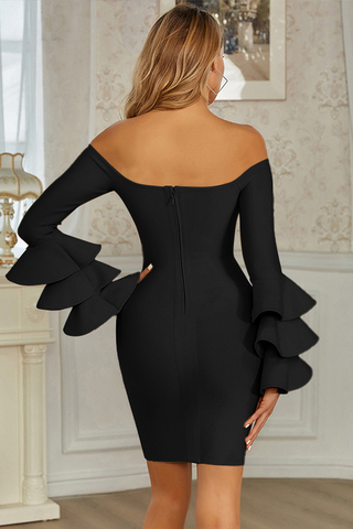 Off Shoulder Bandage Dress