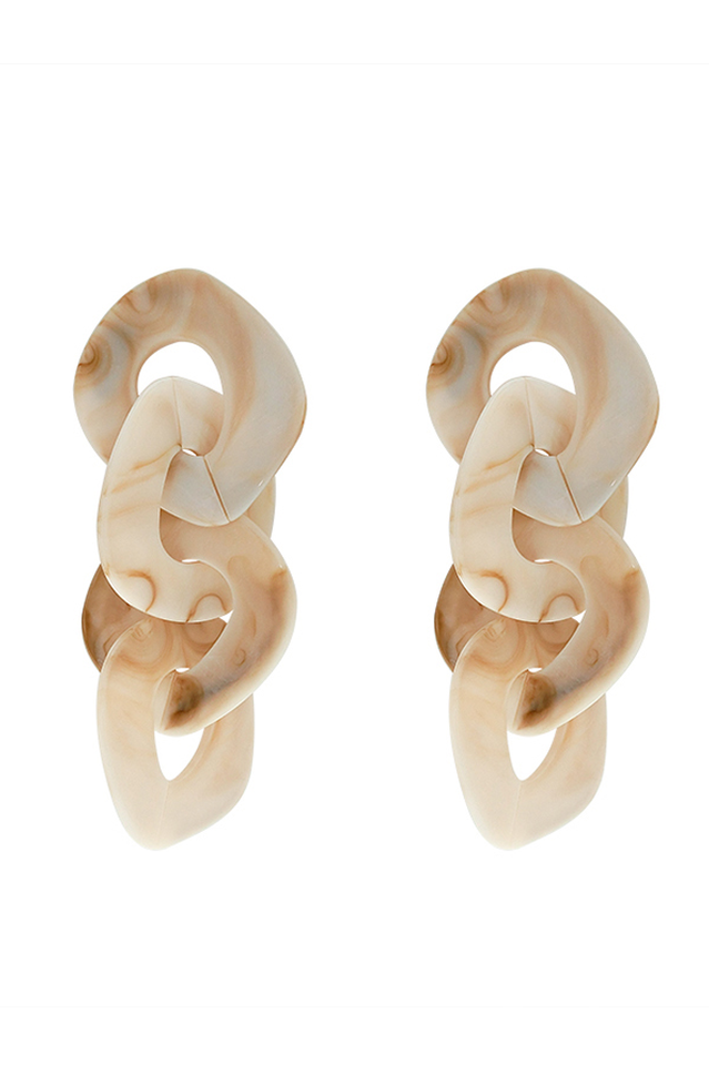 Acrylic Geometric Long Earrings