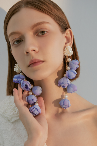 Flower Drop Earrings