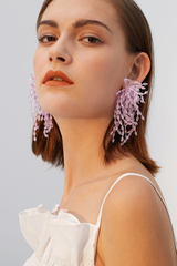 Lavender Diamond Earrings