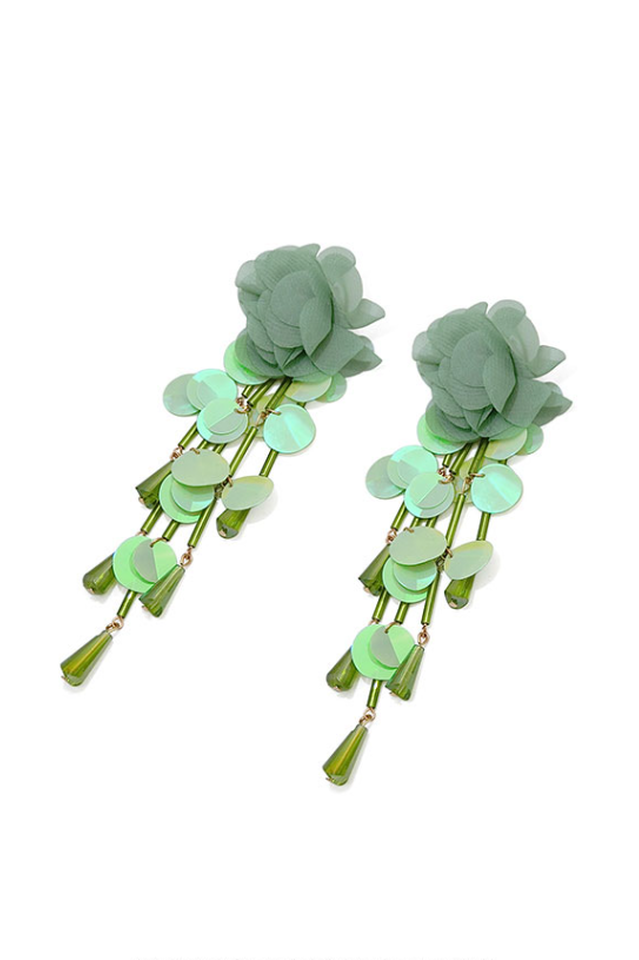 Flower Sequin Earrings