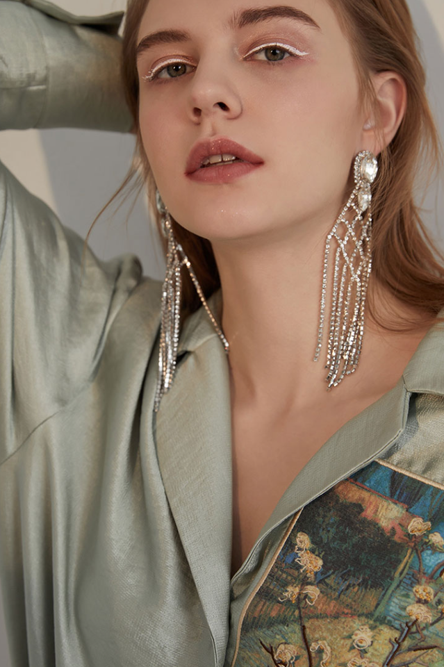 Diamante Statement Earrings