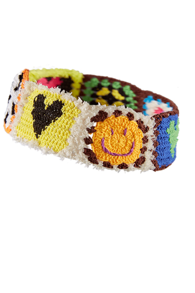 Handmade Smile Pattern Knit Headband