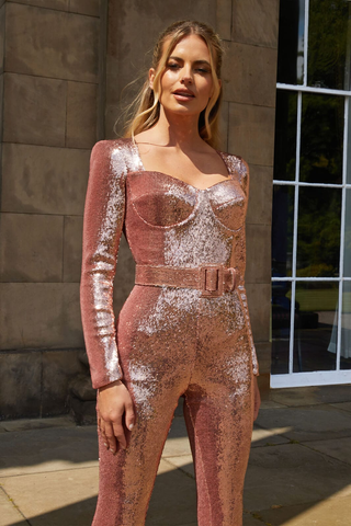 Marissa Sequin Jumpsuit