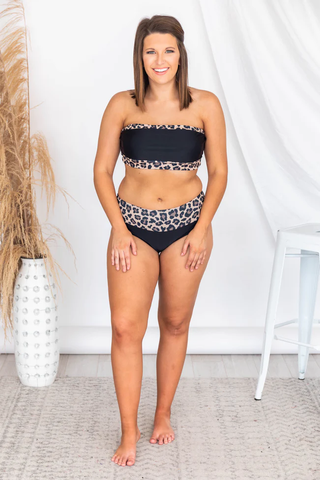 Bikini-Set mit Leopardenmuster „Seaside Sand Dunes“