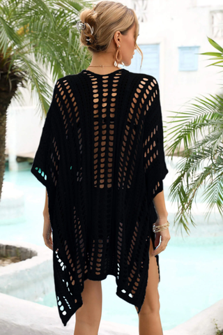 Side Slit Dolman Sleeve Cover-Up