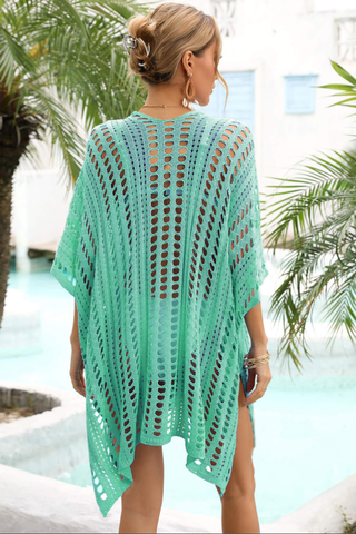 Side Slit Dolman Sleeve Cover-Up