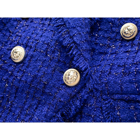 Ellia Tweed Royal Blue Blazer