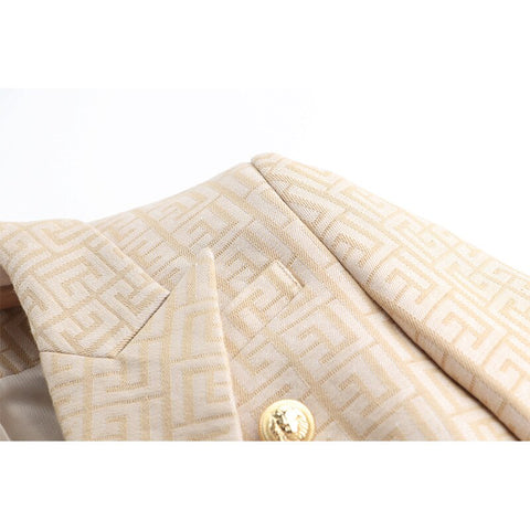 Cia Monogram Jacquard Blazer