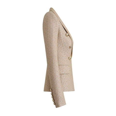 Cia Monogram Jacquard Blazer