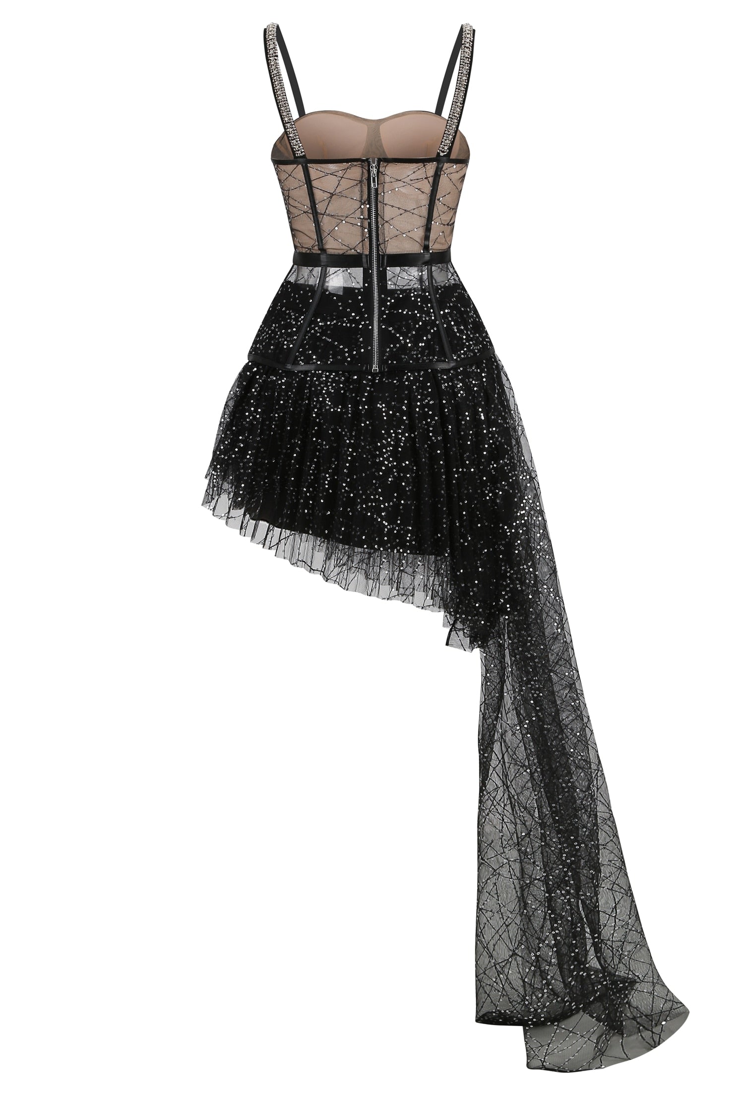 Ivanna Sequin Rhinestone Two Piece Dress