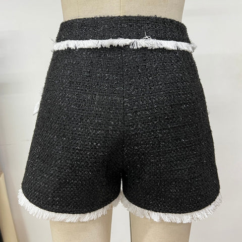 Cristia Tweed-Shorts