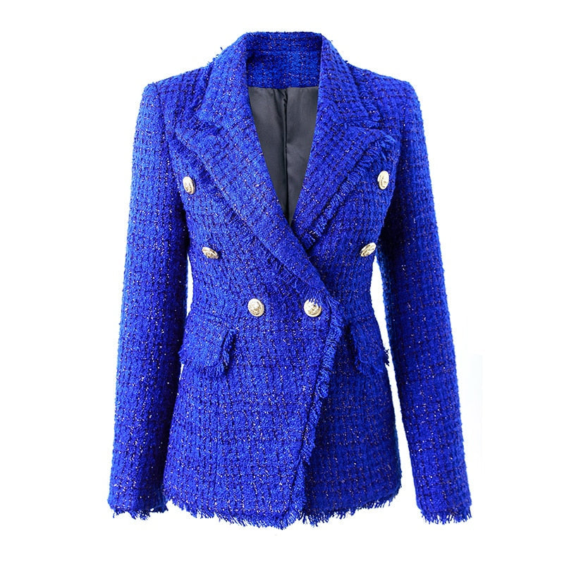 Ellia Tweed Royal Blue Blazer