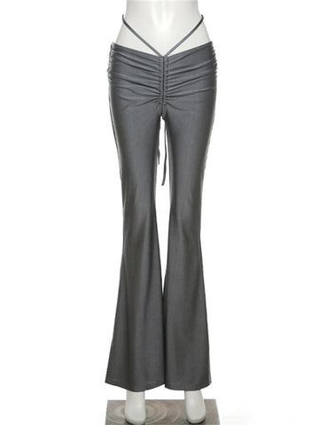 Riley Ruched Flare V-waistline Pants