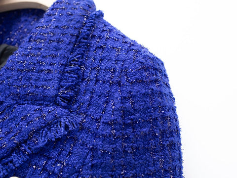 Ellia Tweed Royal Blue Blazer