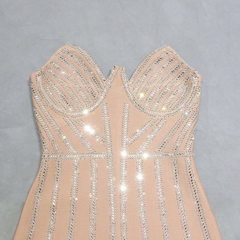 Shani Bandage Rhinestone Dress