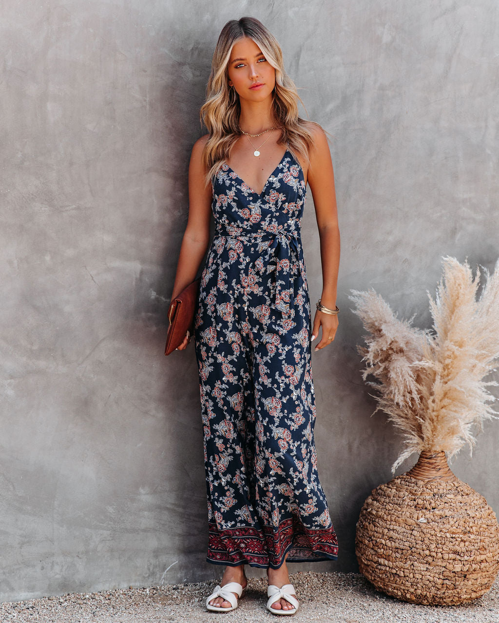 Sully Printed Wide Leg Jumpsuit