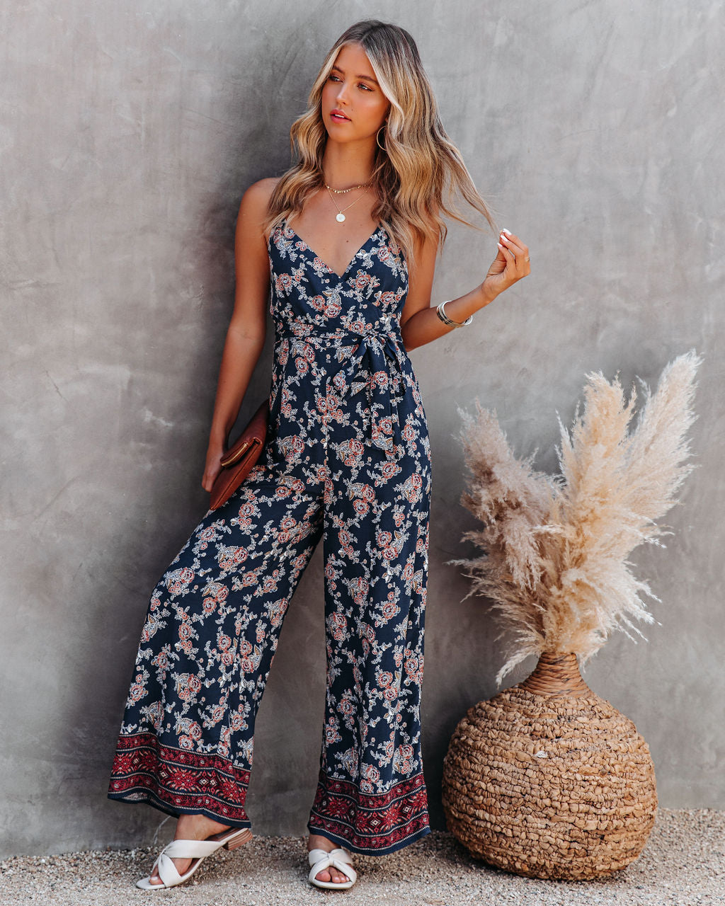 Sully – Bedruckter Jumpsuit mit weitem Bein 