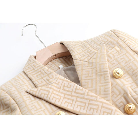 Cia Monogram Jacquard Blazer