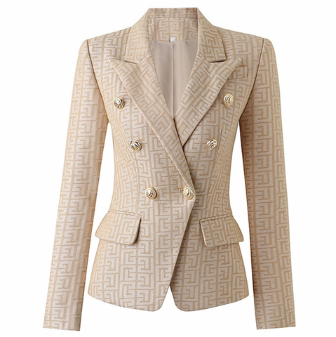 Cia Monogram Jacquard Blazer