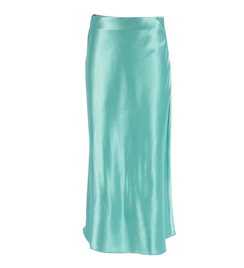 Josephine Satin Midi Skirt