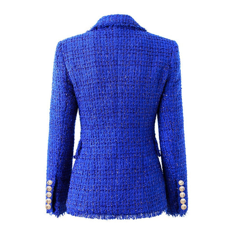 Ellia Tweed Royal Blue Blazer