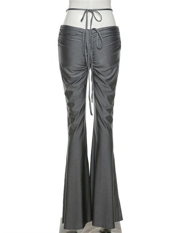 Riley Ruched Flare V-waistline Pants