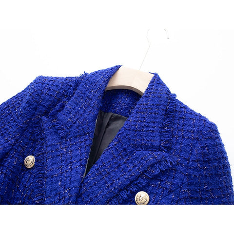 Ellia Tweed Royal Blue Blazer