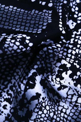 Ensemble bikini deux pièces taille haute à imprimé serpent