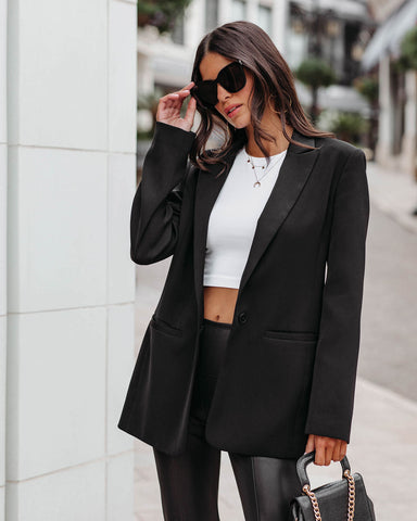 Standards Pocketed Blazer - Black