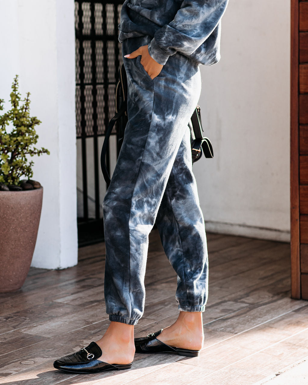 Tucker Cotton Blend Pocketed Acid Wash Joggers