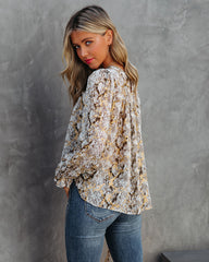 The Golden Days Printed Blouse
