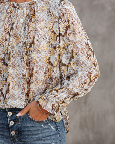 The Golden Days Printed Blouse