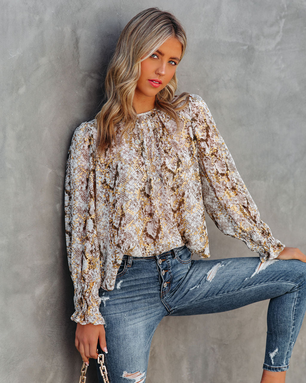 The Golden Days Printed Blouse