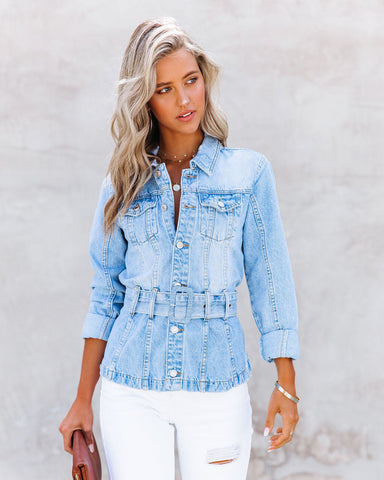 Traynor Belted Denim Jacket