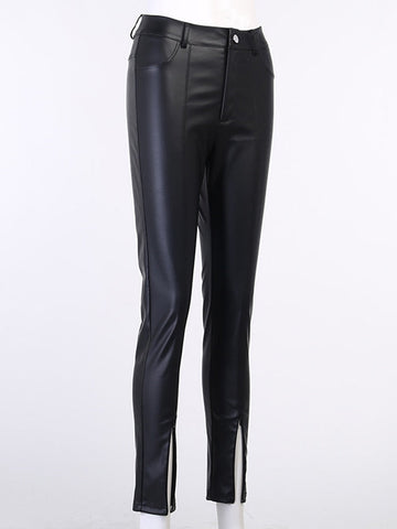 Malaya High Waist Skinny Vegan Leather Pants