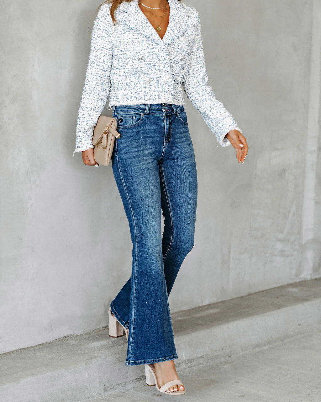 Vida High Rise Flare Denim