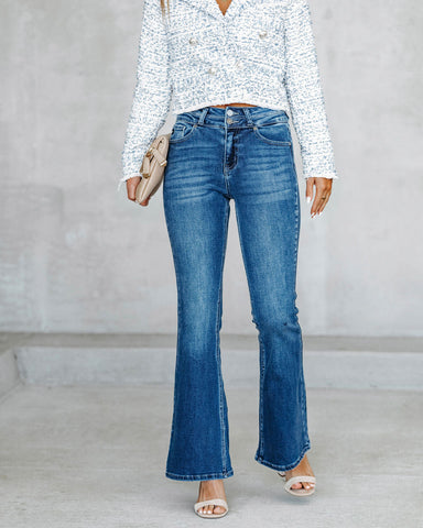 Vida High Rise Flare Denim