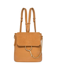 Val Chain Convertible Backpack - Camel