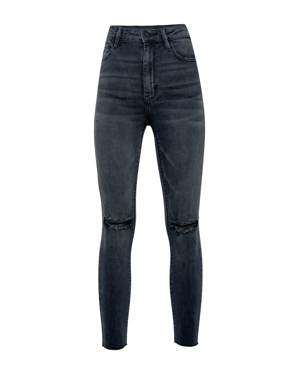 Jean skinny taille haute effet vieilli Volt 