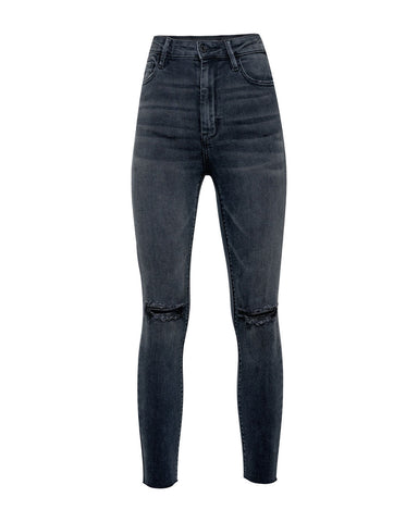 Jean skinny taille haute effet vieilli Volt 