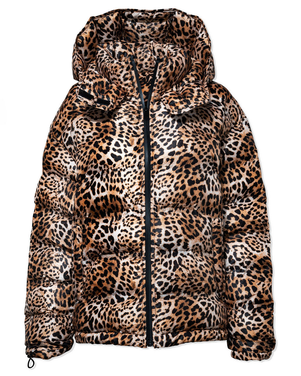 Whistler Pocketed Leopard Hooded Puffer Jacket