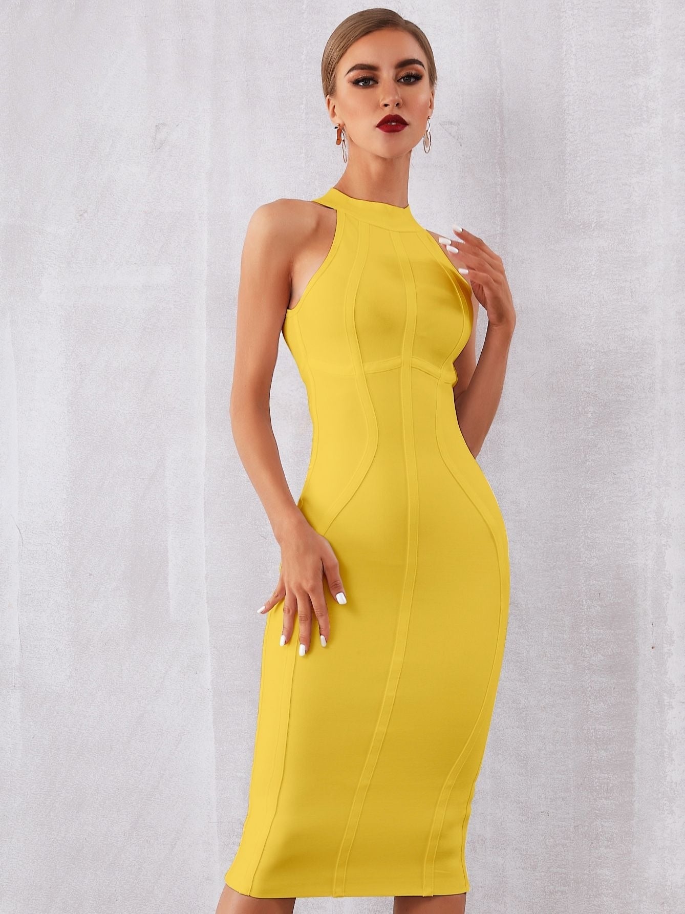 Damara Elegant Bodycon Bandage Dress – Orro Shop