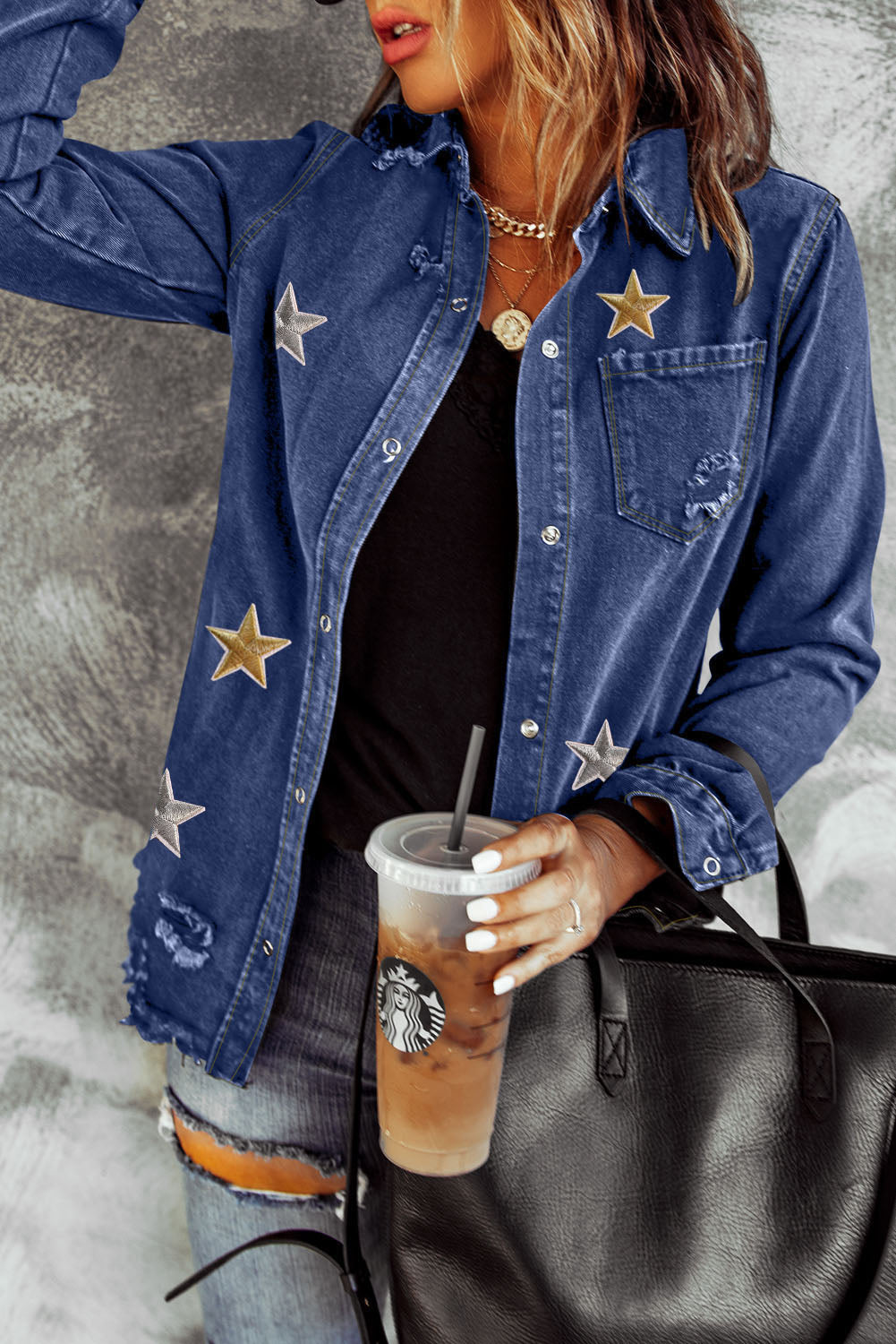 Blue star denim jacket sale