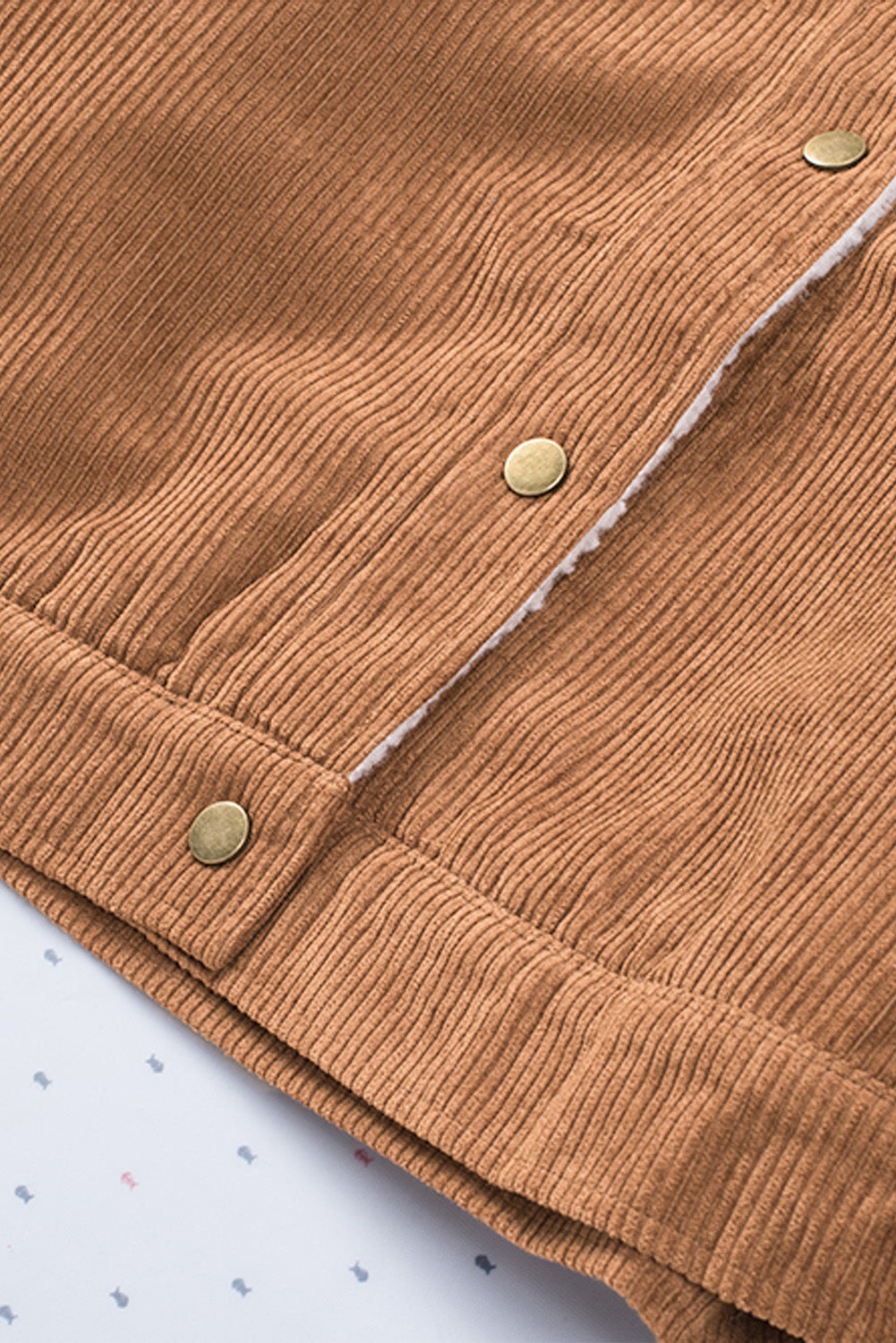 Brown Sherpa Lining Corduroy Jacket