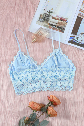 Chunky Lace Bralette Crop Top