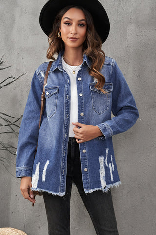 Distressed Denim Jacket