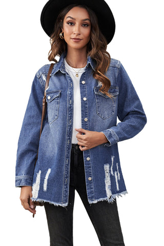 Distressed Denim Jacket